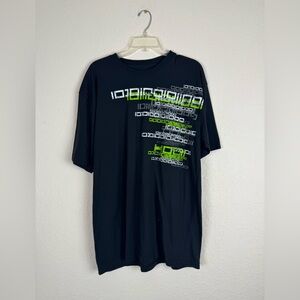 Digital Print Black T-Shirt